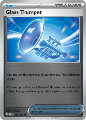 Pokémon TCG Glass Trumpet – ASC 189 Common Reverse Holofoil – EN
