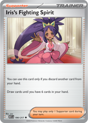 Pokémon TCG Iris's Fighting Spirit – ASC 190 Uncommon Regular – EN