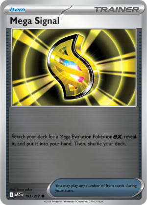 Pokémon TCG Mega Signal – ASC 193 Common Reverse Holofoil – EN