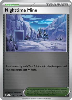 Pokémon TCG Nighttime Mine – ASC 197 Uncommon Reverse Holofoil – EN