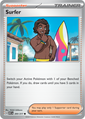 Pokémon TCG Surfer – ASC 200 Common Regular – EN
