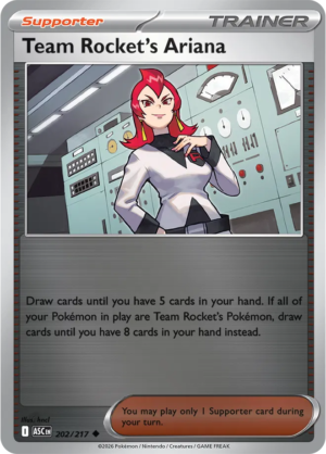 Pokémon TCG Team Rocket's Ariana – ASC 202 Uncommon Reverse Holofoil – EN