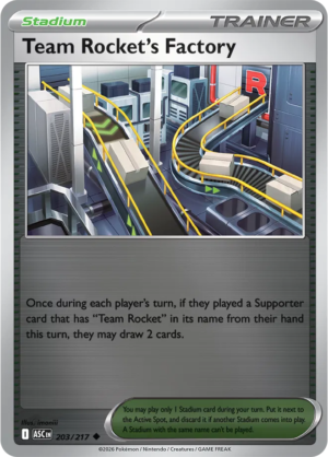 Pokémon TCG Team Rocket's Factory – ASC 203 Uncommon Reverse Holofoil – EN