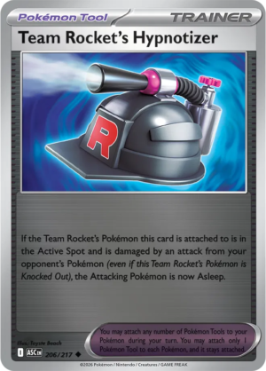 Pokémon TCG Team Rocket's Hypnotizer – ASC 206 Uncommon Reverse Holofoil – EN
