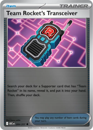 Pokémon TCG Team Rocket's Transceiver – ASC 209 Uncommon Reverse Holofoil – EN