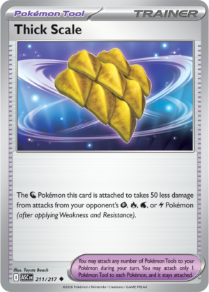 Pokémon TCG Thick Scale – ASC 211 Uncommon Regular – EN