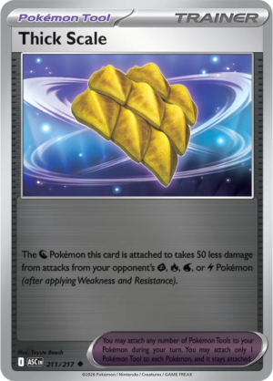 Pokémon TCG Thick Scale – ASC 211 Uncommon Reverse Holofoil – EN