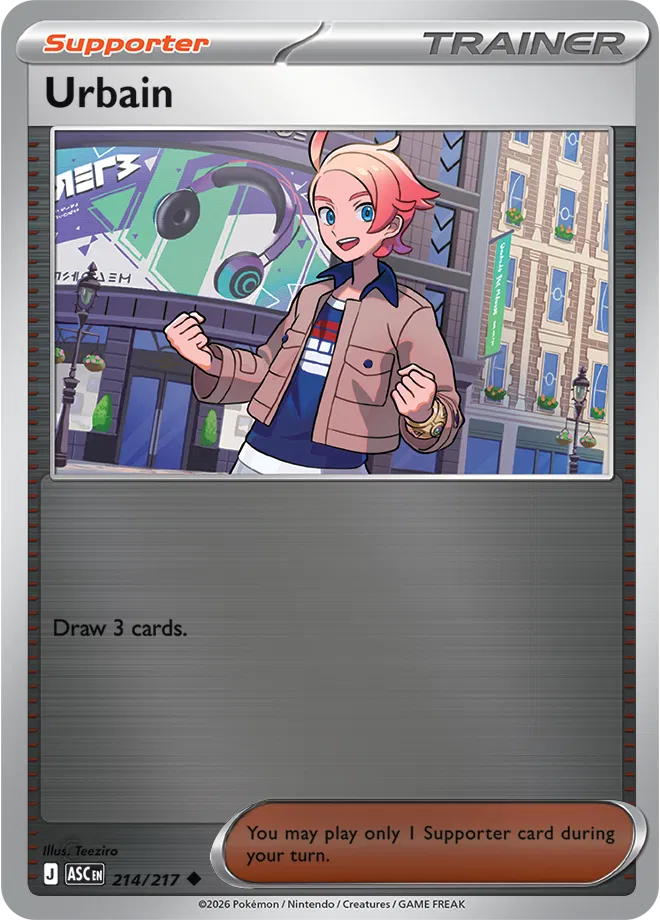Pokémon TCG Urbain – ASC 214 Uncommon Reverse Holofoil – EN
