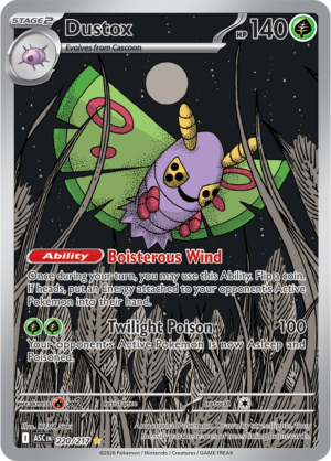 Pokémon TCG Dustox – ASC 220 Illustration Rare Holofoil – EN