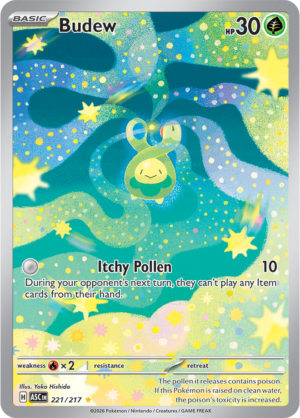 Pokémon TCG Budew – ASC 221 Illustration Rare Holofoil – EN