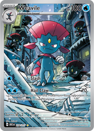 Pokémon TCG Weavile – ASC 228 Illustration Rare Holofoil – EN