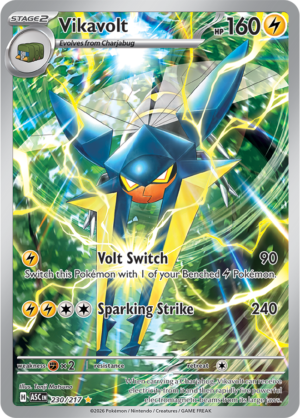 Pokémon TCG Vikavolt – ASC 230 Illustration Rare Holofoil – EN