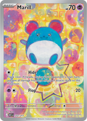 Pokémon TCG Marill – ASC 232 Illustration Rare Holofoil – EN