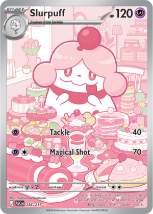 Pokémon TCG Slurpuff – ASC 236 Illustration Rare Holofoil – EN
