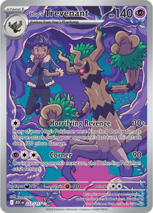 Pokémon TCG Hop's Trevenant – ASC 237 Illustration Rare Holofoil – EN
