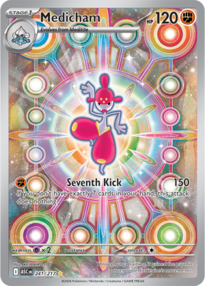 Pokémon TCG Medicham – ASC 241 Illustration Rare Holofoil – EN
