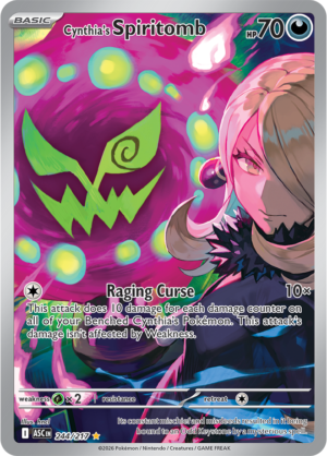 Pokémon TCG Cynthia's Spiritomb – ASC 244 Illustration Rare Holofoil – EN