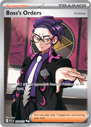 Pokémon TCG Boss's Orders [Corbeau] – ASC 256 Ultra Rare Holofoil – EN
