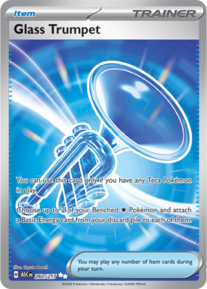 Pokémon TCG Glass Trumpet – ASC 260 Ultra Rare Holofoil – EN