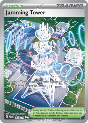 Pokémon TCG Jamming Tower – ASC 261 Ultra Rare Holofoil – EN