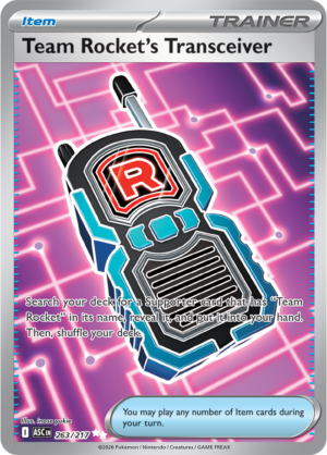 Pokémon TCG Team Rocket's Transceiver – ASC 263 Ultra Rare Holofoil – EN