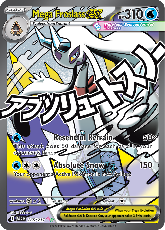Pokémon TCG Mega Froslass ex – ASC 265 Ultra Rare Holofoil – EN