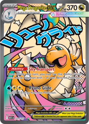 Pokémon TCG Mega Dragonite ex – ASC 271 Ultra Rare Holofoil – EN