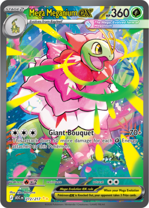 Pokémon TCG Mega Meganium ex – ASC 272 Special Illustration Rare Holofoil – EN