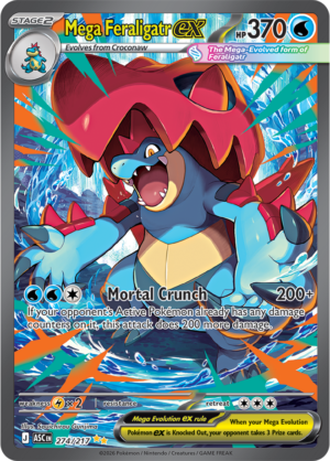 Pokémon TCG Mega Feraligatr ex – ASC 274 Special Illustration Rare Holofoil – EN