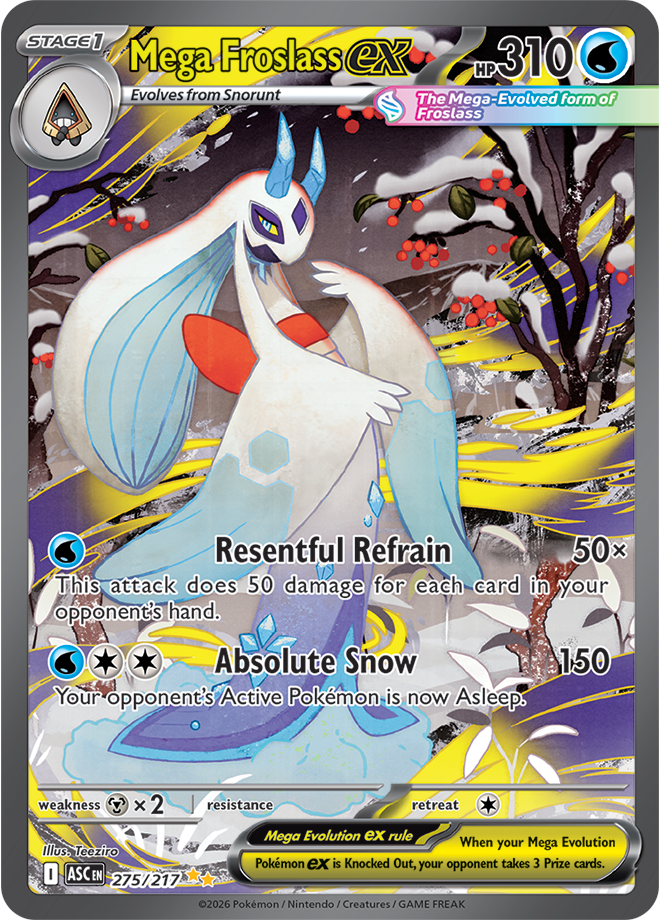 Pokémon TCG Mega Froslass ex – ASC 275 Special Illustration Rare Holofoil – EN