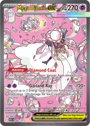 Pokémon TCG Mega Diancie ex – ASC 282 Special Illustration Rare Holofoil – EN