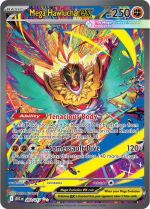 Pokémon TCG Mega Hawlucha ex – ASC 283 Special Illustration Rare Holofoil – EN