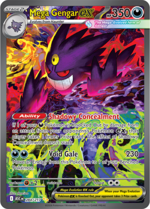 Pokémon TCG Mega Gengar ex – ASC 284 Special Illustration Rare Holofoil – EN