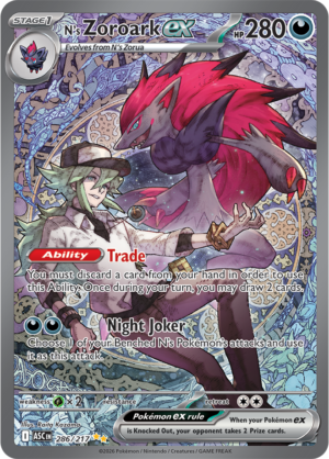 Pokémon TCG N's Zoroark ex – ASC 286 Special Illustration Rare Holofoil – EN