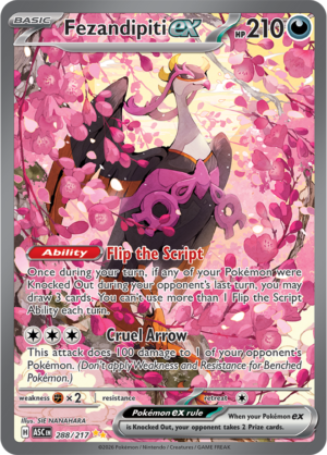Pokémon TCG Fezandipiti ex – ASC 288 Special Illustration Rare Holofoil – EN