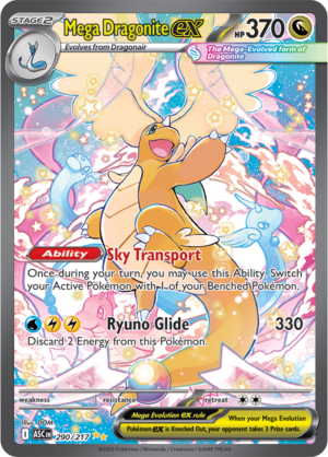Pokémon TCG Mega Dragonite ex – ASC 290 Special Illustration Rare Holofoil – EN