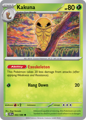 Pokémon TCG Kakuna – CRI 002 Common Regular – EN