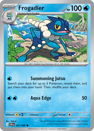 Pokémon TCG Frogadier – CRI 021 Common Regular – EN