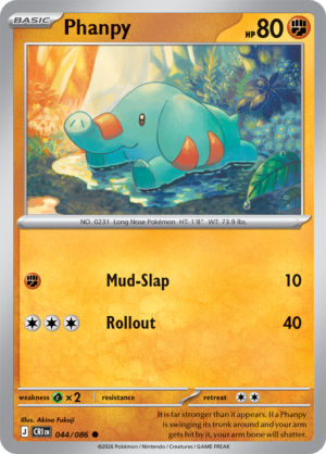 Pokémon TCG Phanpy – CRI 044 Common Regular – EN