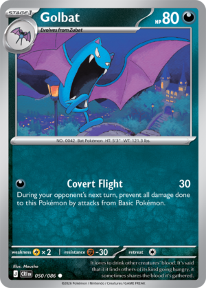 Pokémon TCG Golbat – CRI 050 Common Regular – EN