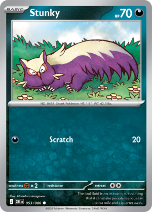 Pokémon TCG Stunky – CRI 053 Common Regular – EN