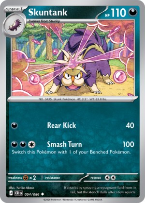 Pokémon TCG Skuntank – CRI 054 Uncommon Regular – EN