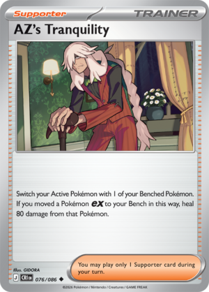 Pokémon TCG AZ's Tranquility – CRI 076 Uncommon Regular – EN