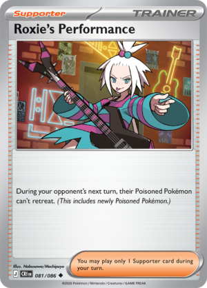 Pokémon TCG Roxie's Performance – CRI 081 Uncommon Regular – EN