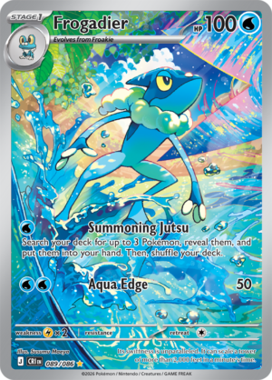 Pokémon TCG Frogadier – CRI 089 Illustration Rare Holofoil – EN