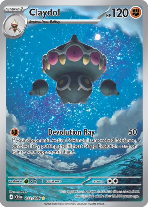 Pokémon TCG Claydol – CRI 092 Illustration Rare Holofoil – EN