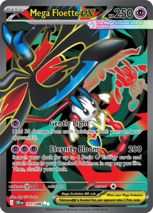 Pokémon TCG Mega Floette ex – CRI 101 Ultra Rare Holofoil – EN