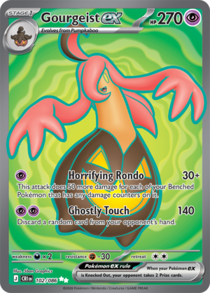 Pokémon TCG Gourgeist ex – CRI 102 Ultra Rare Holofoil – EN