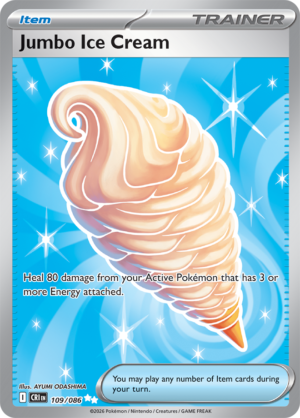 Pokémon TCG Jumbo Ice Cream – CRI 109 Ultra Rare Holofoil – EN