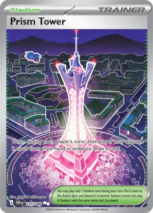 Pokémon TCG Prism Tower – CRI 111 Ultra Rare Holofoil – EN